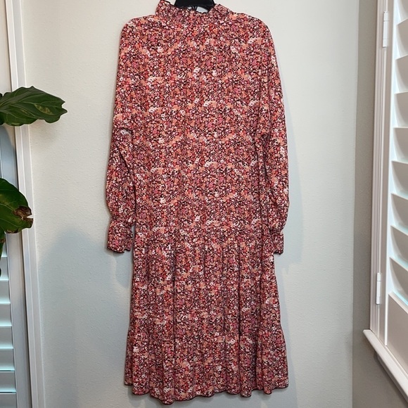 NWT Anthropologie O.P.T. Maxi Floral Ruffle Dress - Picture 10 of 12